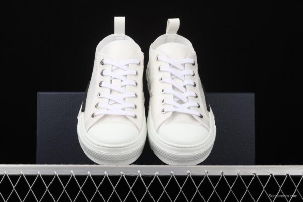 Authentic Dior B23 Oblique low Top Sneakers Dior CD ghosting low upper board shoes 3SH118YJR 063 White - Image 12
