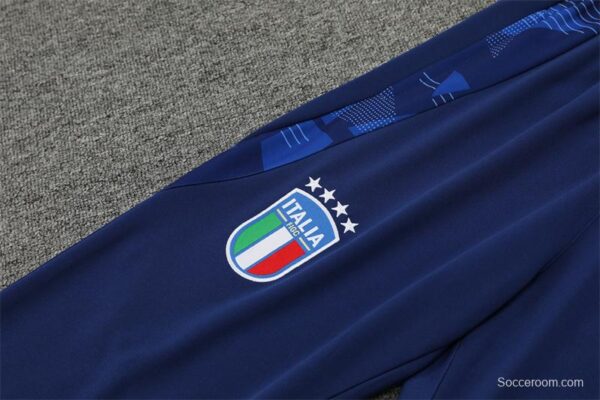 2024 Italy Navy Half Zipper Jacket+Long Pants - Image 6