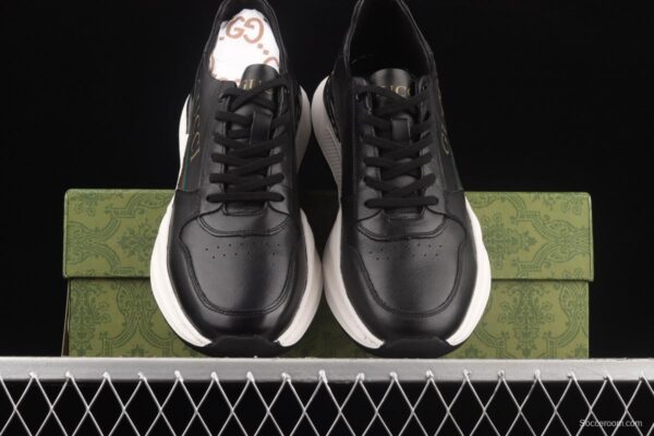 Gucci Distressed Screener sneaker classic retro college style sports casual shoes 02JPO60326 - Image 12