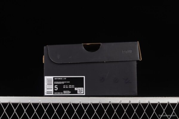 NIKE Air Force 1'07 Low Black and White Luminous Low Casual Sneakers CW2288-304 - Image 11