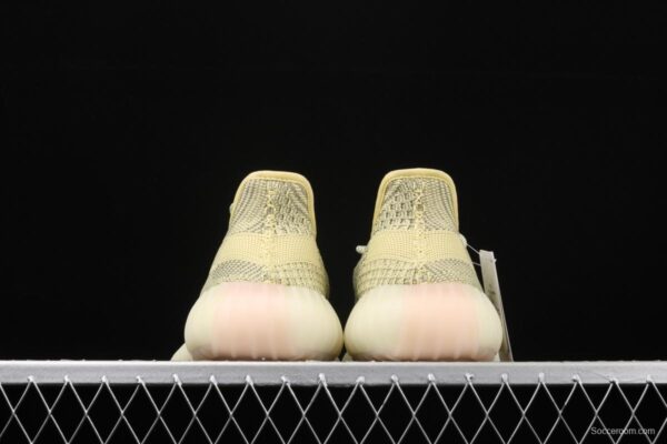 Adidas Yeezy 350 Boost V2 FV3255 Darth Coconut 350 second generation hollowed-out silk yellow star matching BASF popcorn - Image 14