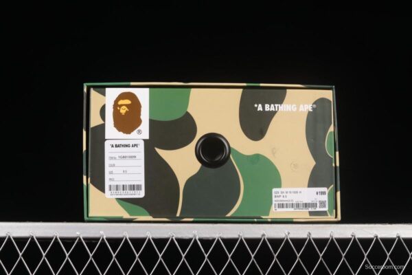 Human MAdidase Bape Sta Sk8 To Nigo trend godfather Nigo brand ape head classic skateboard shoes leisure sports board shoes 1G801009I black powder - Image 11