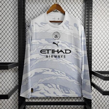 24/25 Manchester City Puma Year of the Dragon White Long Sleeve Jersey