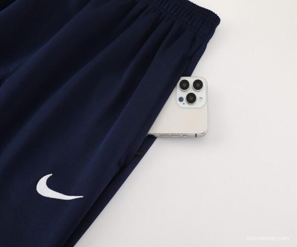 24/25 PSG Blue Grid Pattern Full Zipper Jacket +Long Pants - Image 3