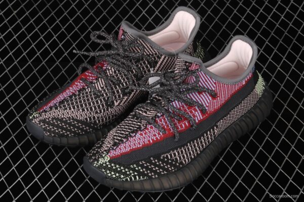 Adidas Yeezy Boost 350V2 Yecheil FW5190 Darth Coconut 350 second generation hollowed-out splicing colorful angel color - Image 11