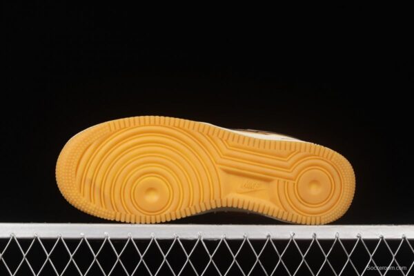 NIKE Air Force 1o07 Low wheat low-top casual board shoes 309652-721 - Image 14