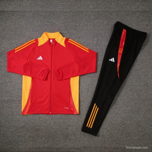 24/25 Adidas Red/Orange Full Zipper Jacket +Long Pants - Image 17