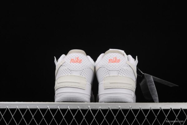 NIKE Air Force 1 ShAdidasow light weight heightened low-top board shoes CZ8107-100 - Image 12