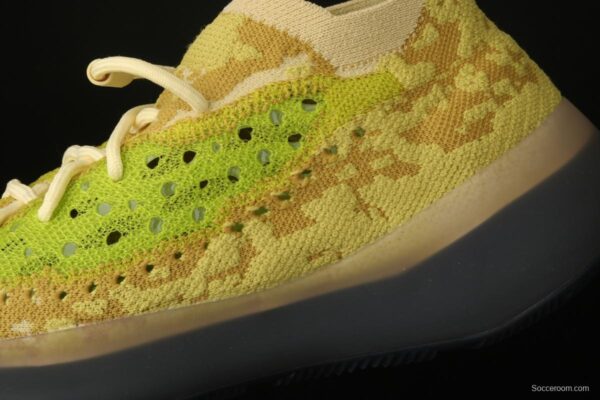 Adidas Yeezy Boost 380 Hylte Glow FZ4990 Kanye jointly limited coconut 380 fluorescent yellow luminous running shoes - Image 8