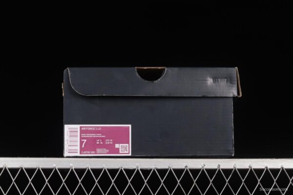 NIKE Air Force 1x 07 Low chessboard white and purple low-top casual board shoes CJ9700-500 - Image 11