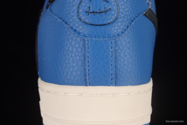 NIKE Air Force 1'07 Beige Blue Barb Low Top Casual Sneakers HG1136-022 - Image 6