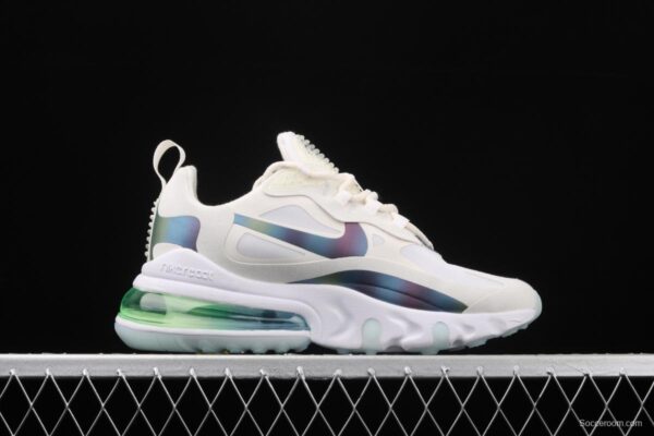 NIKE Air Max 270React 2020 new high-frequency net hollowing out function half-palm air cushion running shoes CT5064-100 - Image 15
