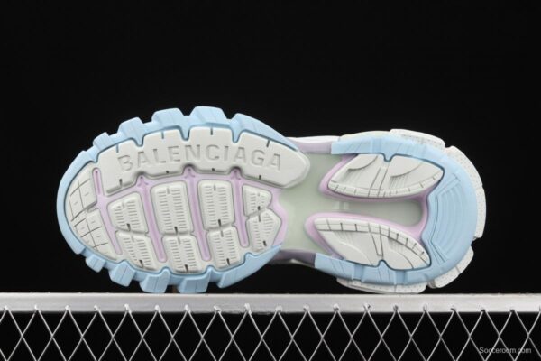 Balenciaga Sneaker Tess s.Gomma MAILLE WHITE/ORANGE 2021ss 3.0 three-generation outdoor concept shoes semi-drag W3AC49045 - Image 13