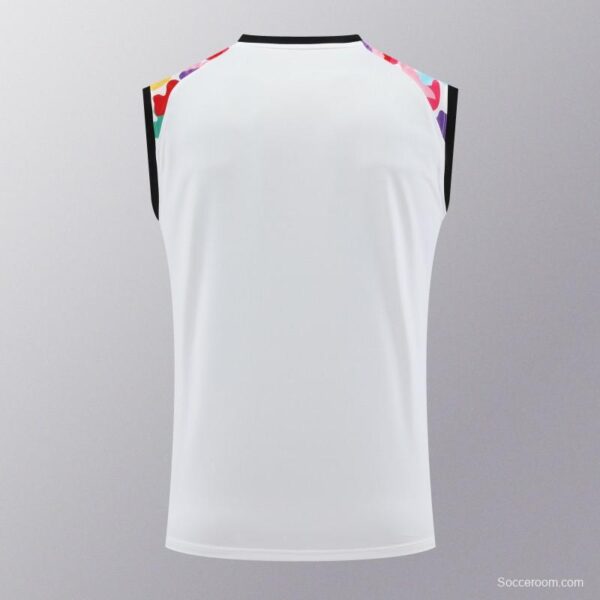 24/25 Manchester United White Vest Jeresy+Shorts - Image 15