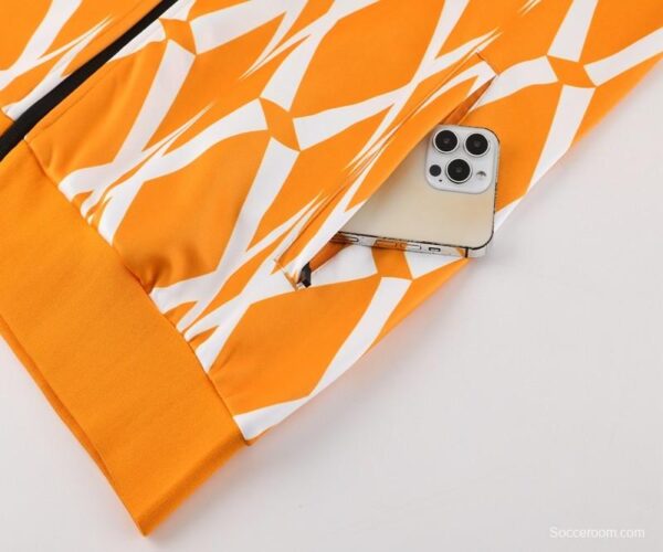 2024 Ivory Coast Orange Full Zipper Jacket+Pants - Image 8
