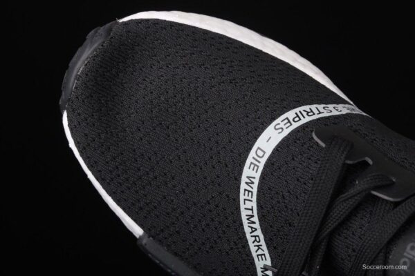 Adidas NMD_R1 Boost Originals Taping F36801 Black Samurai - Image 4
