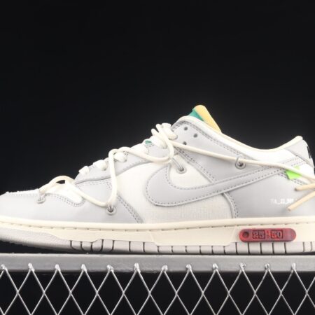 OFF-White x NIKE DUNK Low OW gray SB buckle rebound fashion casual board shoes DM1602-121
