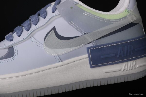 NIKE Air Force 1 ShAdidasow light weight heightened low-top 100-board shoes CK6561-001 - Image 7