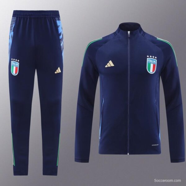 2024 Italy Navy Full Zipper Jacket +Long Pants - Image 19