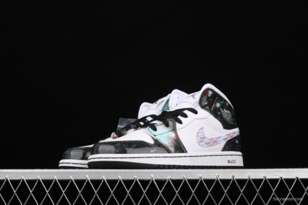 Air Jordan 1 Mid SE naked eye 3D limited edition Zhongbang basketball shoes BQ6931-114, - Image 14