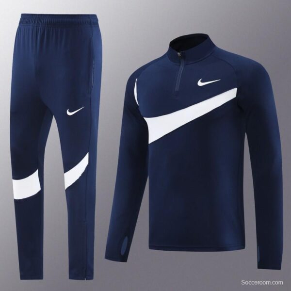 2024 Nike Navy/White Half Zipper Jacket+Pants - Image 15