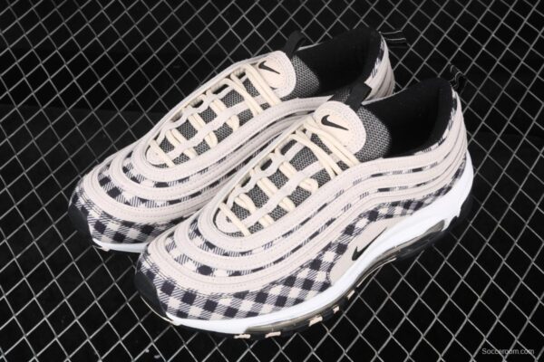 NIKE Air Max 97 Premium checkerboard retro bullet trend air cushion casual running shoes 312834-201 - Image 8
