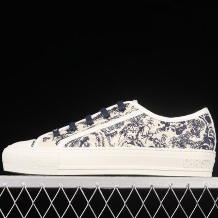 Dior Walk'n Dior 21s embroidery series 3D canvas low upper shoes KCK211OBES33G