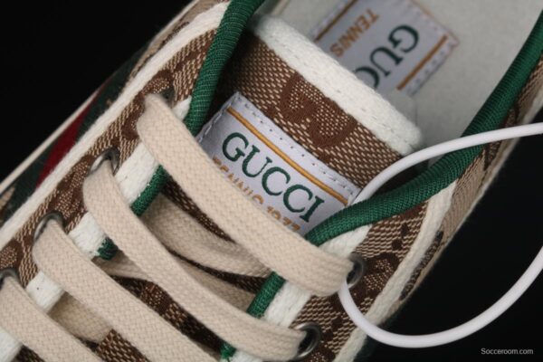 Gucci Tennis 1977 Print Sneaker canvas printed retro leisure sports board shoes - Image 8