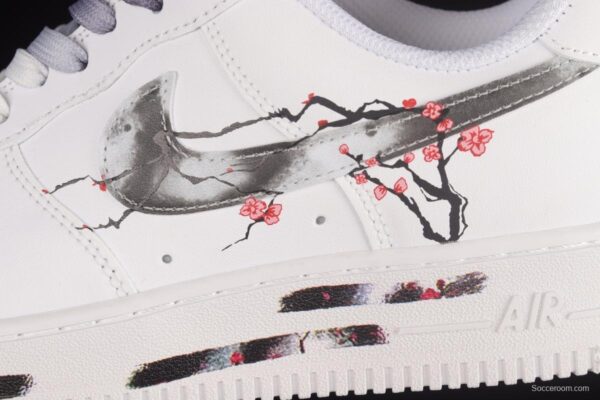 NIKE Air Force 1'07 Lx painted graffiti low-top sneakers DH2920-211 - Image 7