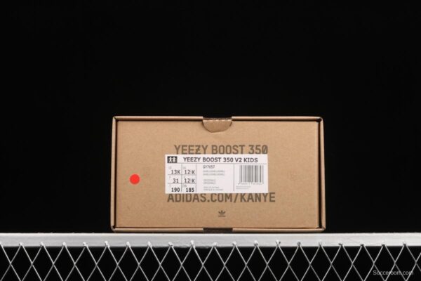 Kids Adidas Yeezy 350 Boost V2 GY7657 Darth Coconut 350 second Generation Kids - Image 10