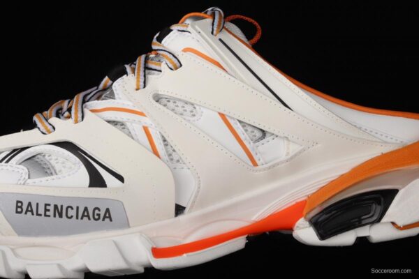 Balenciaga Sneaker Tess s.Gomma MAILLE WHITE/ORANGE 2021ss 3.0 three-generation outdoor concept shoes semi-drag W3CP59059 - Image 6
