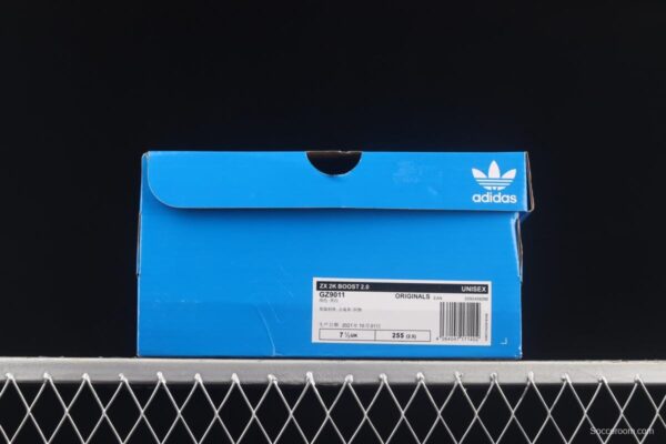 Adidas ZX 2K Boost 2.0 GZ9011 2021 Summer New Clover Popcorn vintage running shoes - Image 12