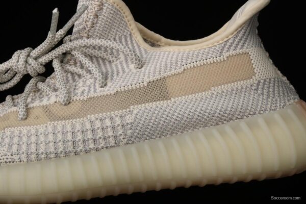 Adidasidas Yeezy 350 Boost V2 FU9161 Darth Coconut 350 second generation beard white hollowed-out angel color BASF Boost original - Image 8