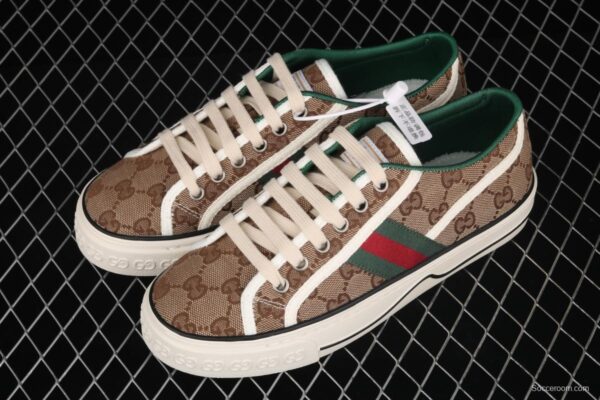 Gucci Tennis 1977 Print Sneaker canvas printed retro leisure sports board shoes - Image 10