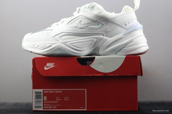 NIKE M2K Tekno all-white color retro sports daddy shoes AV4789-101 - Image 9