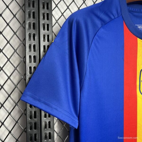 2024 Spain Euro Blue/Red/Yellow Pre-match Training Jersey - Image 7