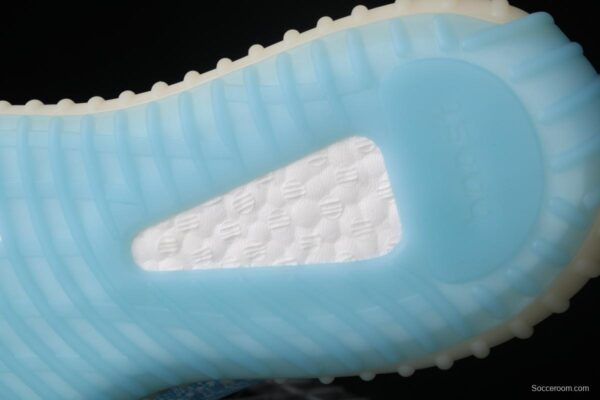 Adidas Yeezy 350 Boost V2 CI1173 Darth Coconut 350 second generation silver powder hollowed-out North Carolina blue color match - Image 2