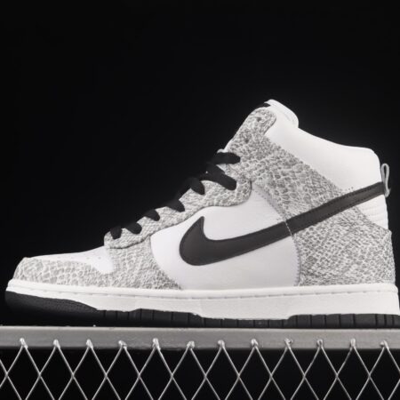 NIKE DUNK Prm Hi Sp limited edition snakeskin pattern high-top skateboard shoes 624512-010