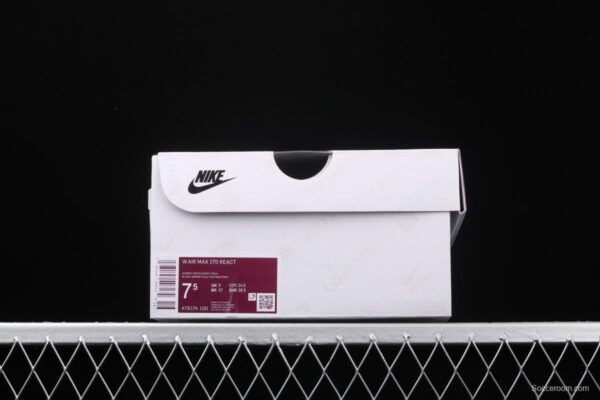 NIKE Air Max 270React new high-frequency mesh function half-palm air cushion cushioning running cloth shoes AT6174-100 - Image 10