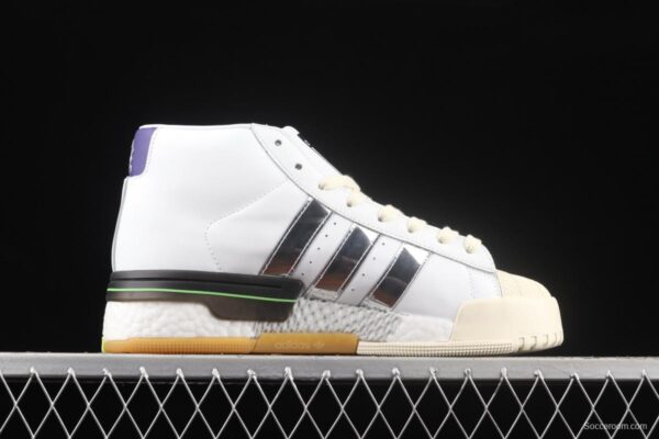 Adidas Rivalry RM Chi Boost FY3501 striped casual board shoes with thick soles and high uppers - Image 15