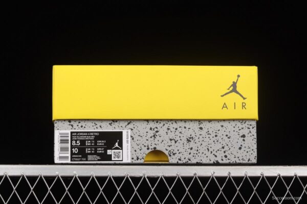 Air Jordan 4 Retro Lightning duplicates white and yellow electric letter CT8527-700 - Image 11