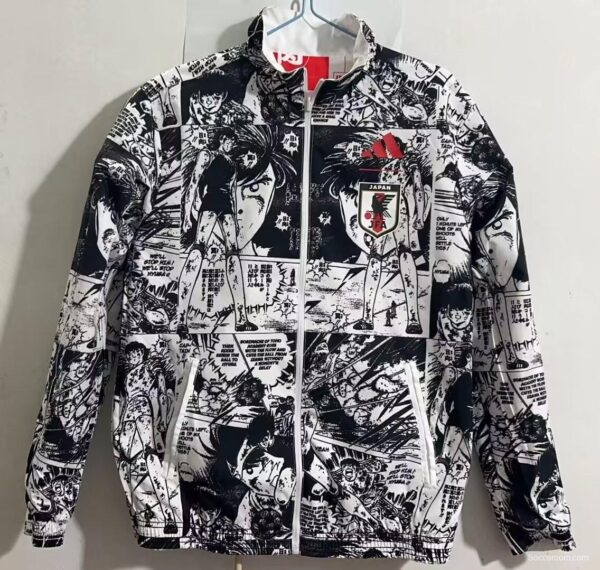 2023 Japan Captain Tsubas x Tokyo Red Reversible Reversible Full Zipper Jacket - Image 3
