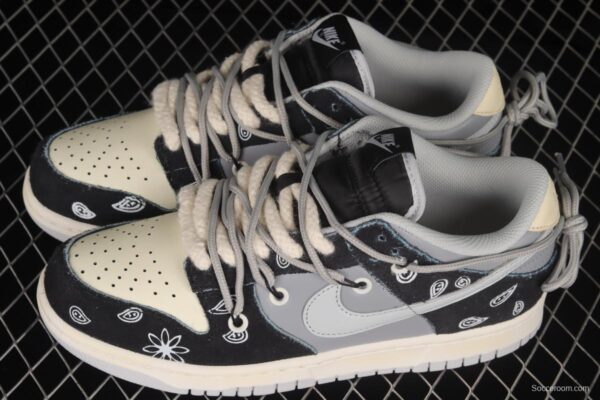 NIKE SB DUNK Low Prm SB Cashew Nut Flower Cashew Flower Elements SB Buckle Backboard Fashion Casual Sneakers DH7913-001 - Image 10