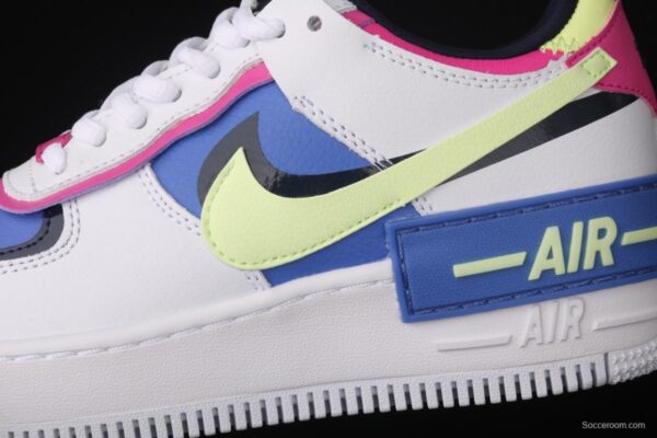 NIKE Air Force 1 ShAdidasow light weight heightened low-top board shoes CJ1641-100 - Image 6