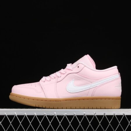 Air Jordan 1 Low raw rubber powder low top basketball shoes DC0774-601