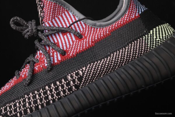 Adidas Yeezy Boost 350 V2 Yecheil FW5190 Darth Coconut 350 second generation hollowed-out splicing colorful angel color BASF popcorn - Image 9