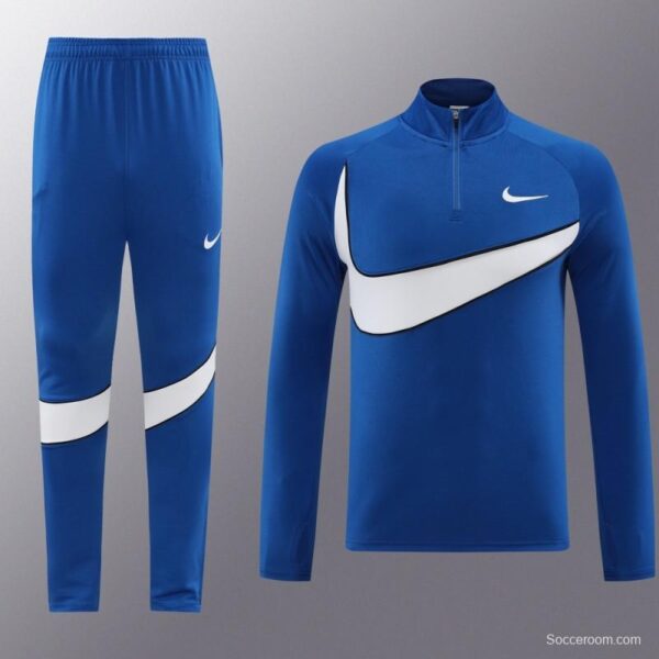 2024 Nike Blue/White Half Zipper Jacket+Pants - Image 20