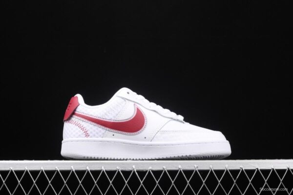 NIKE Court Vision Lo Prmv spliced Red Heart Standard Leisure Board shoes CI7827-100 - Image 15