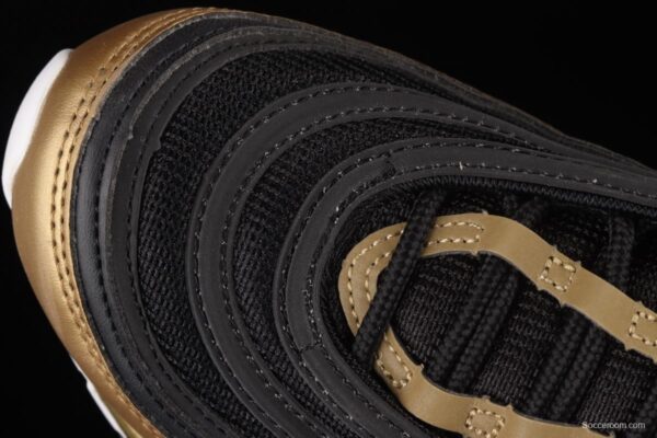 NIKE Air Max 97 SE bullet black gold matching air cushion running shoes AQ4137-200 - Image 9