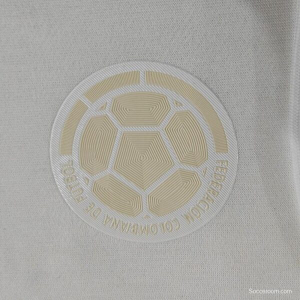 2024 Colombia 100th Black/Navy/Grey/Beige/White Hoodie With Golden Badge - Image 13